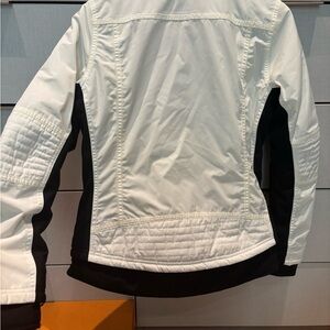 SOS Black Snow, White ski jacket, water proof, perfect for Spring Ski.